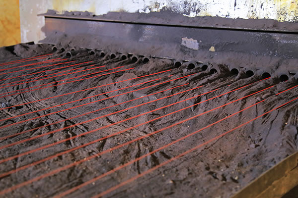 Línea de producción de alambres de acero cobreados