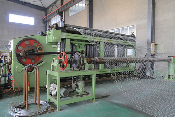 Línea de producción de gaviones